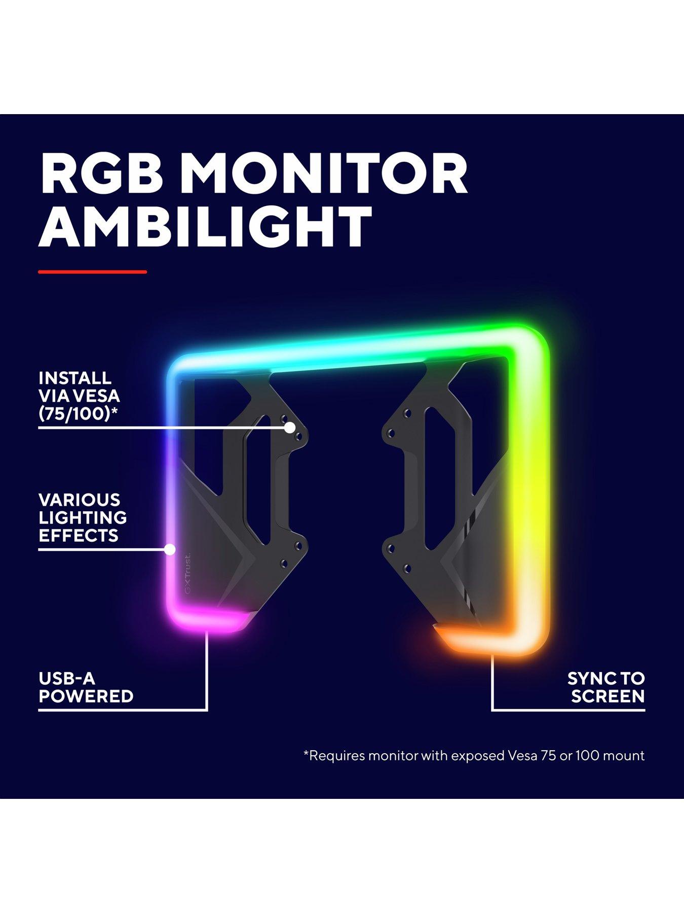 Image 2 of 7 of Trust GXT 907 Vybz Customisable RGB Monitor Backlight