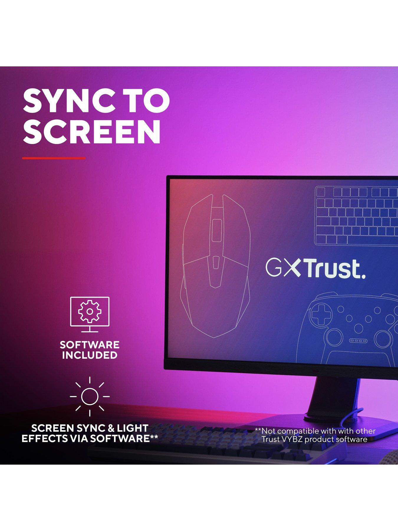 Image 3 of 7 of Trust GXT 907 Vybz Customisable RGB Monitor Backlight