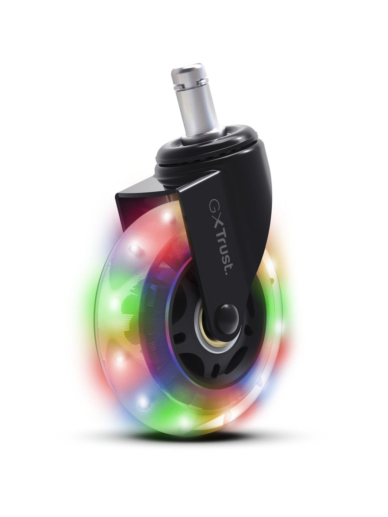 Trust GXT701 Gel Gaming Chair Wheels with LED Illumination
