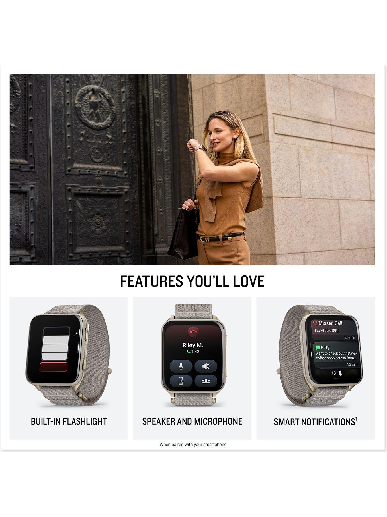 Image 4 of 8 of Garmin Garmin Venu X1 Smartwatch - Soft Gold/French Grey