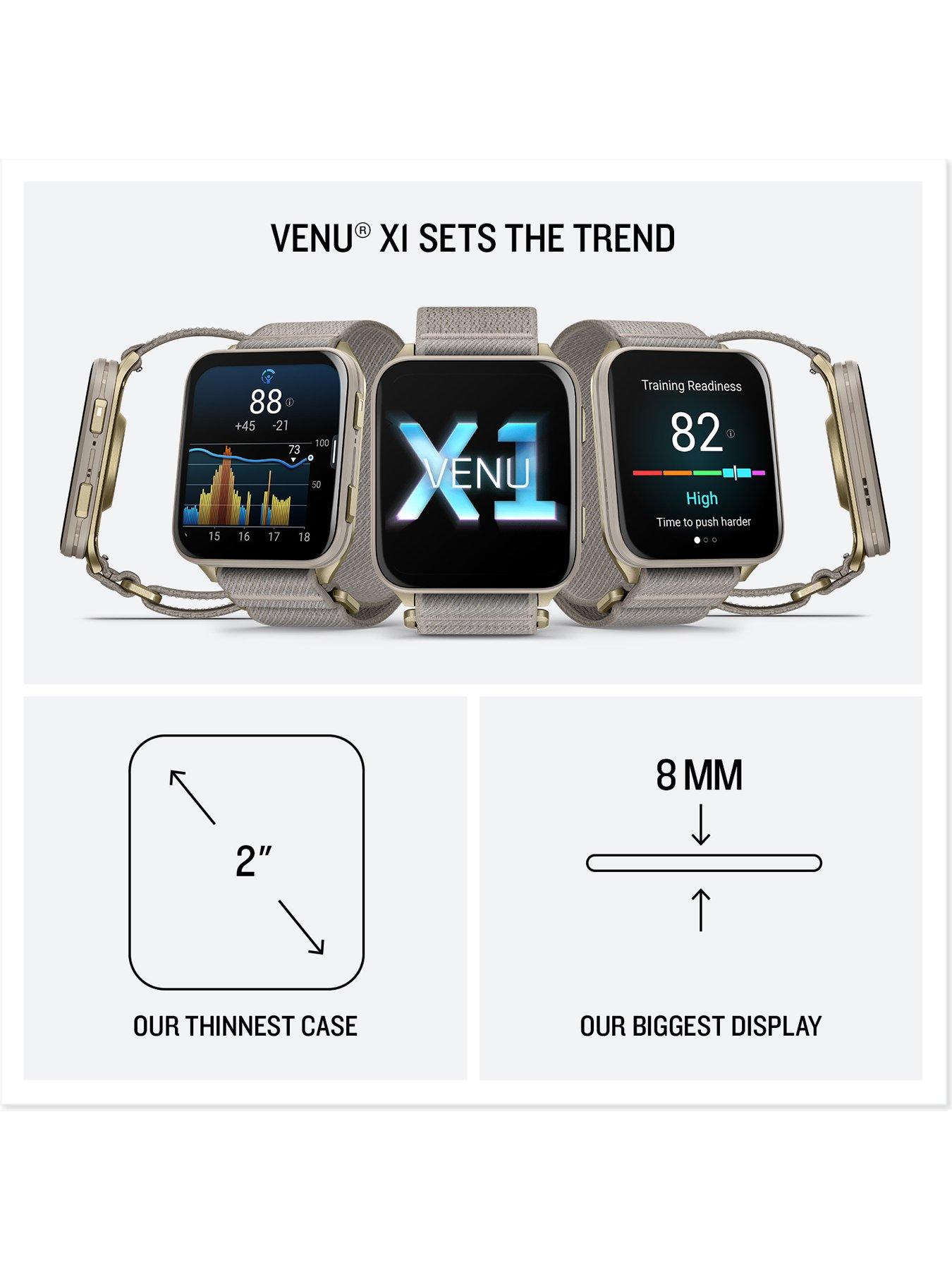 Image 7 of 8 of Garmin Garmin Venu X1 Smartwatch - Soft Gold/French Grey