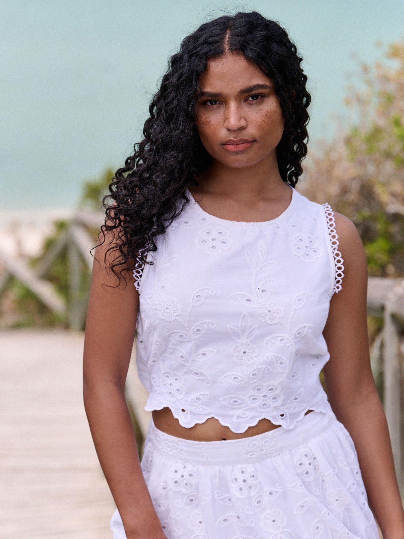 Ted Baker B By Ted Baker Broidery Top - White