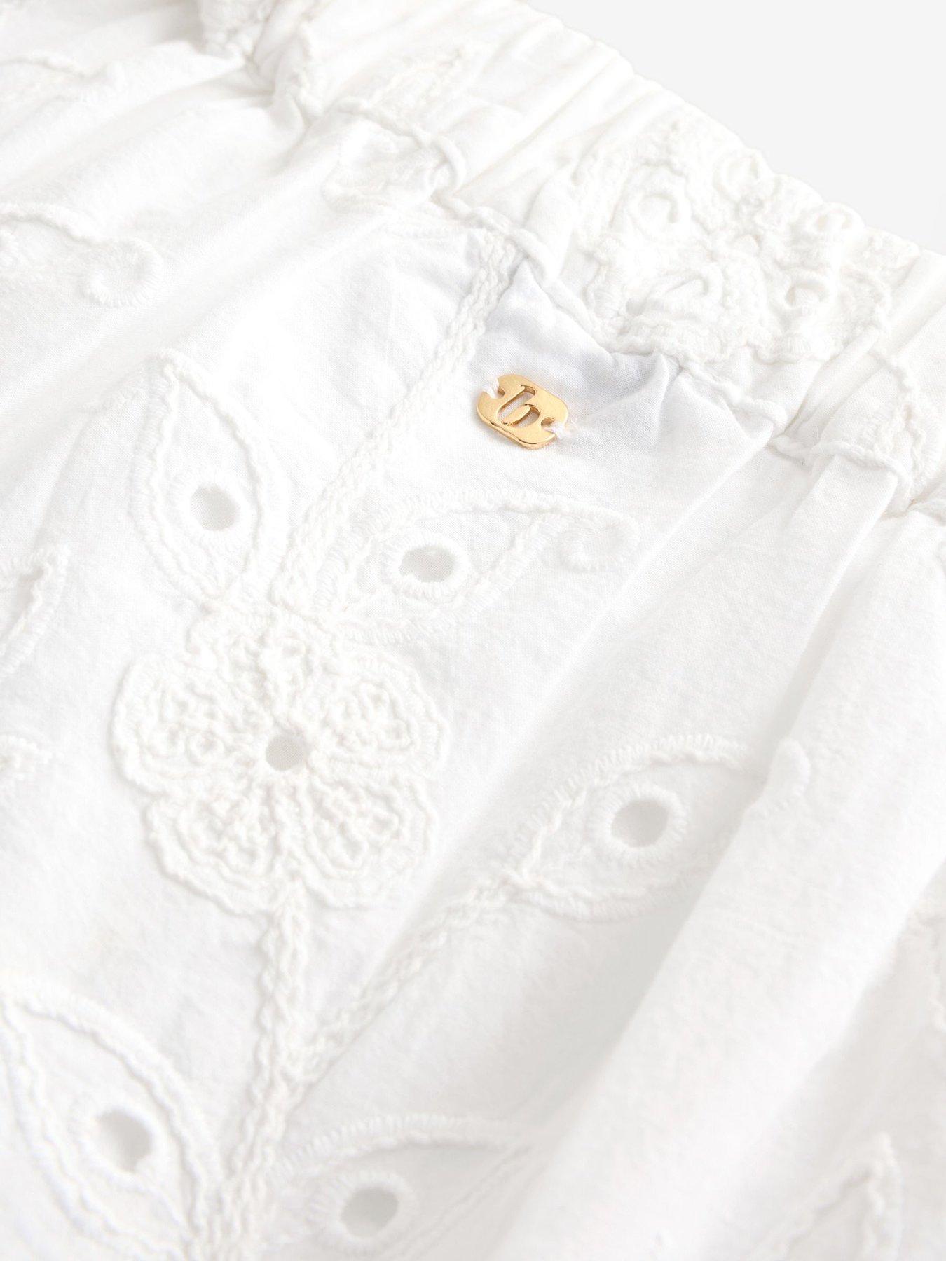 Image 5 of 6 of Ted Baker B By Ted Baker Broidery Skirt - White