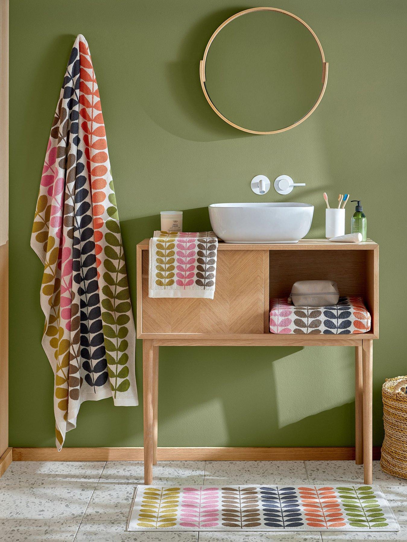 Orla Kiely Multi Stem 100% Cotton Auburn 50x90cm Bath Mat