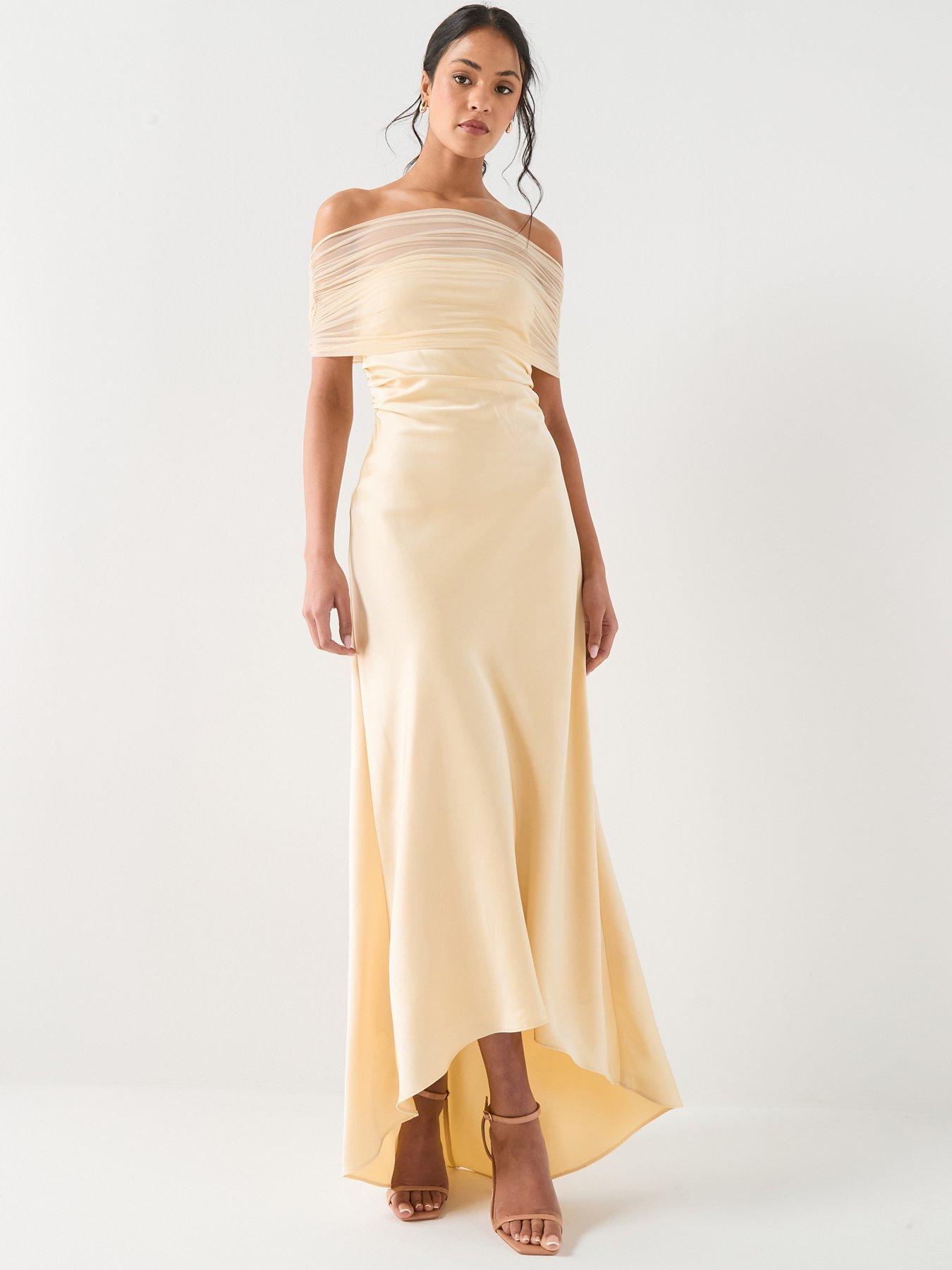 strapless open back dress Pastel Ruched Maxi Dress – Summer Event Gown