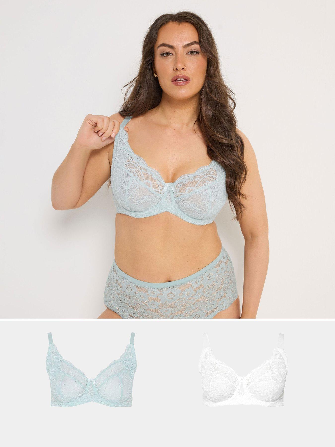 Yours Curve 2 Pack Swirl Lace Underwire Bras