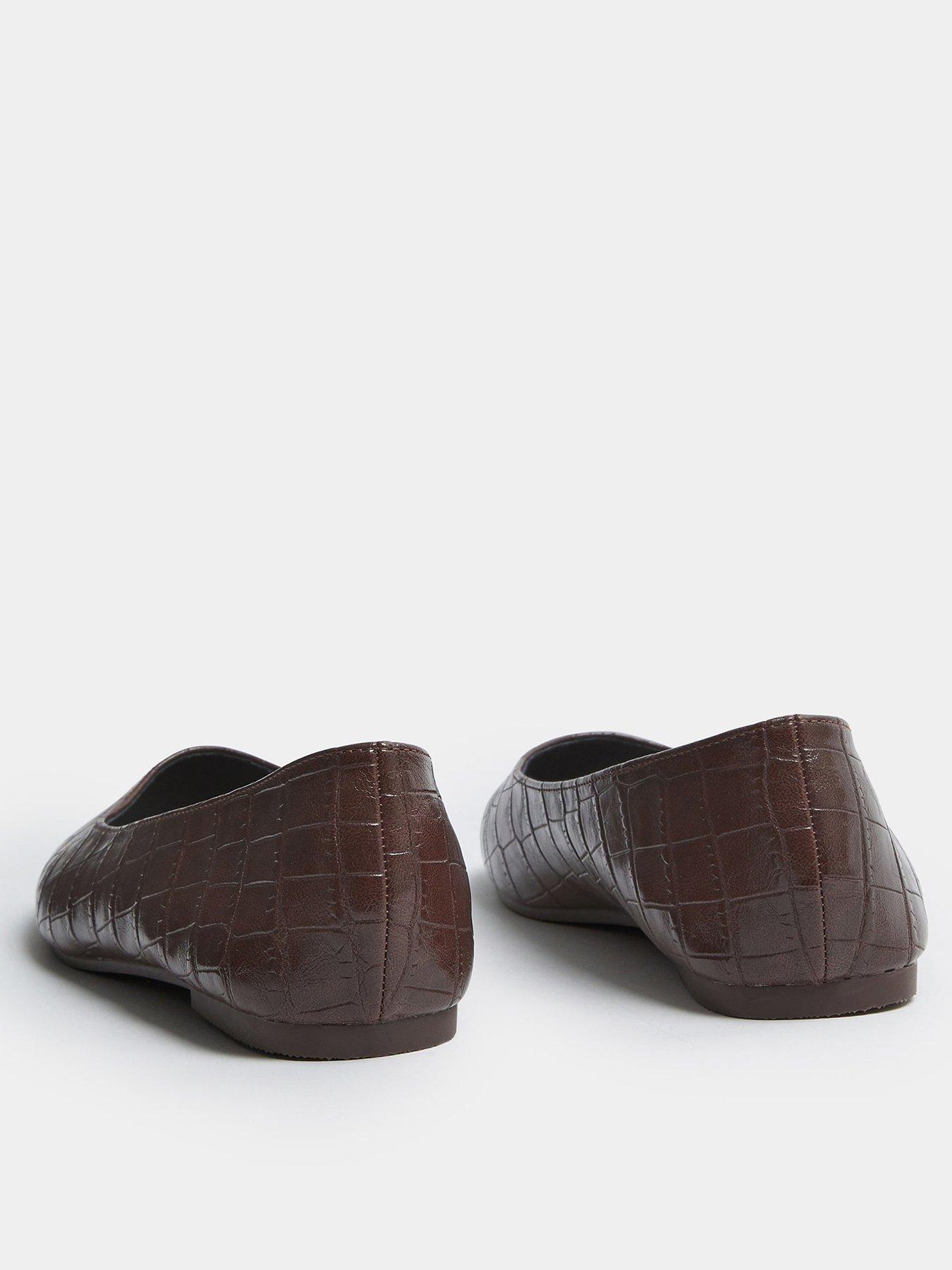 Image 3 of 4 of Yours Curve Extra Wide Fit Square Toe Ballet Pump