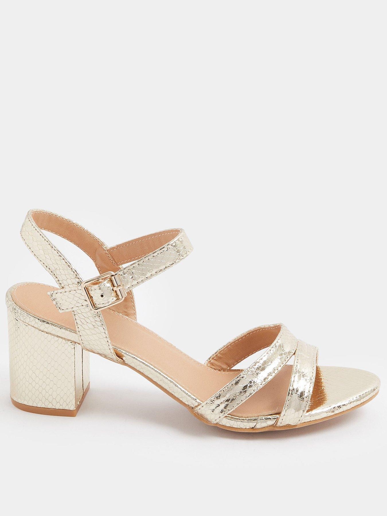 Yours Curve Wide Fit 2 Part Block Heels