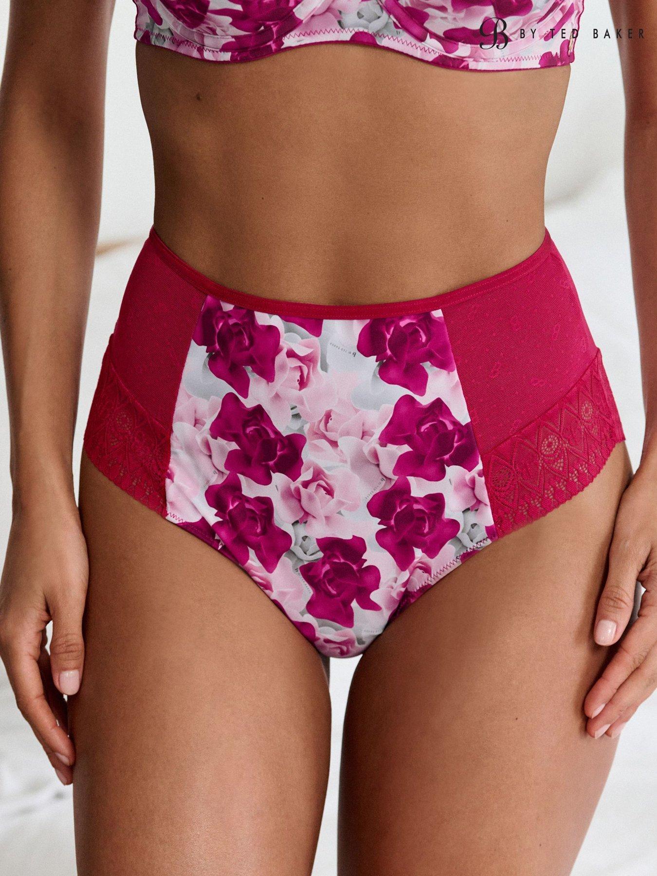 B By Ted Baker B By Baker Pink Floral 2 Pk Briefs - Pink