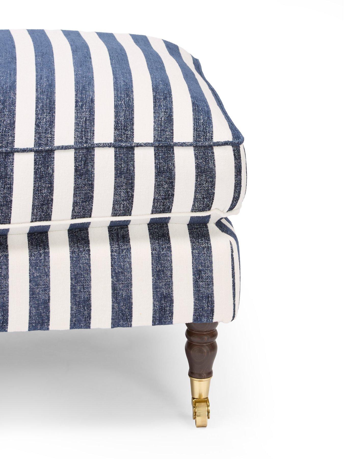 Image 5 of 7 of The Very Collection Coast Striped Footstool