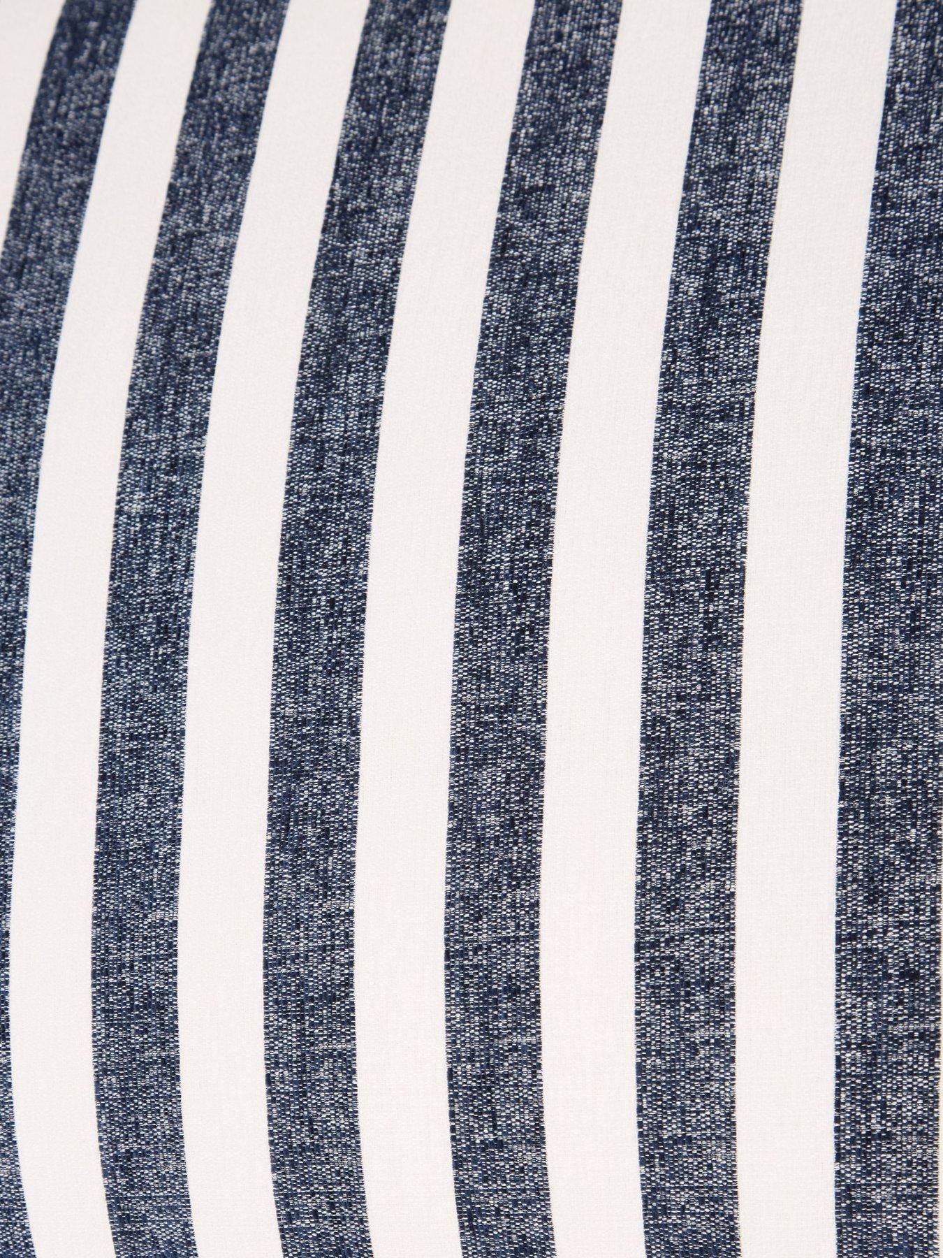 Image 7 of 7 of The Very Collection Coast Striped Footstool