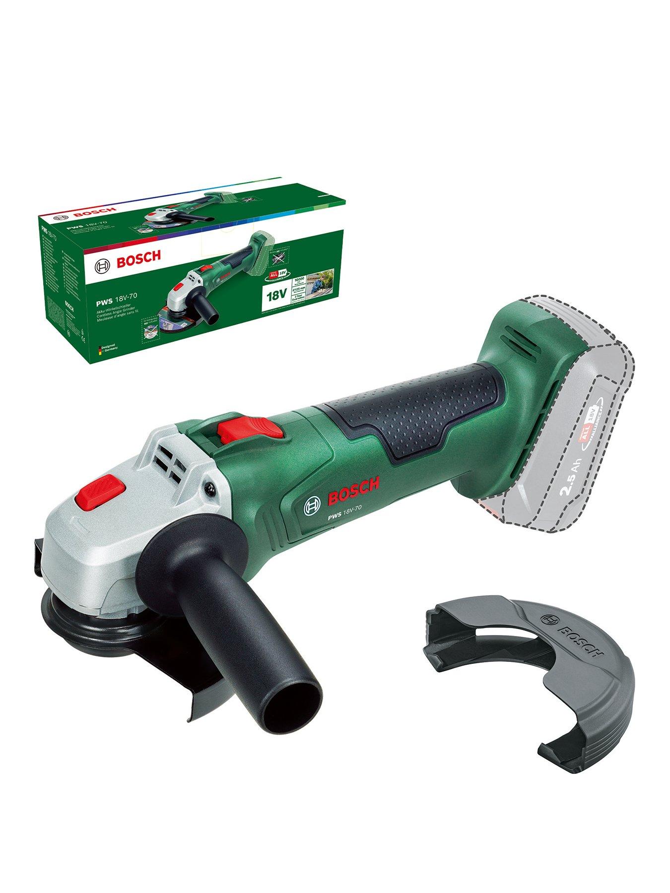 Bosch Angle Grinder PWS 18V-70 (Bare tool, 115mm, Carton)