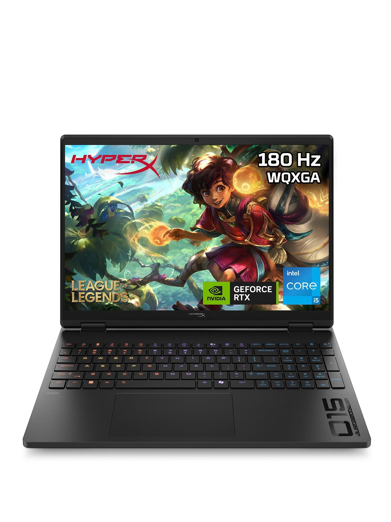 Image 1 of 8 of HYPERX OMEN 15-ga0002na 15.3in WQXGA Gaming Laptop - NVIDIA RTX 5060 - 16GB RAM, 1TB SSD - Intel Core i5-14450HX - 180Hz