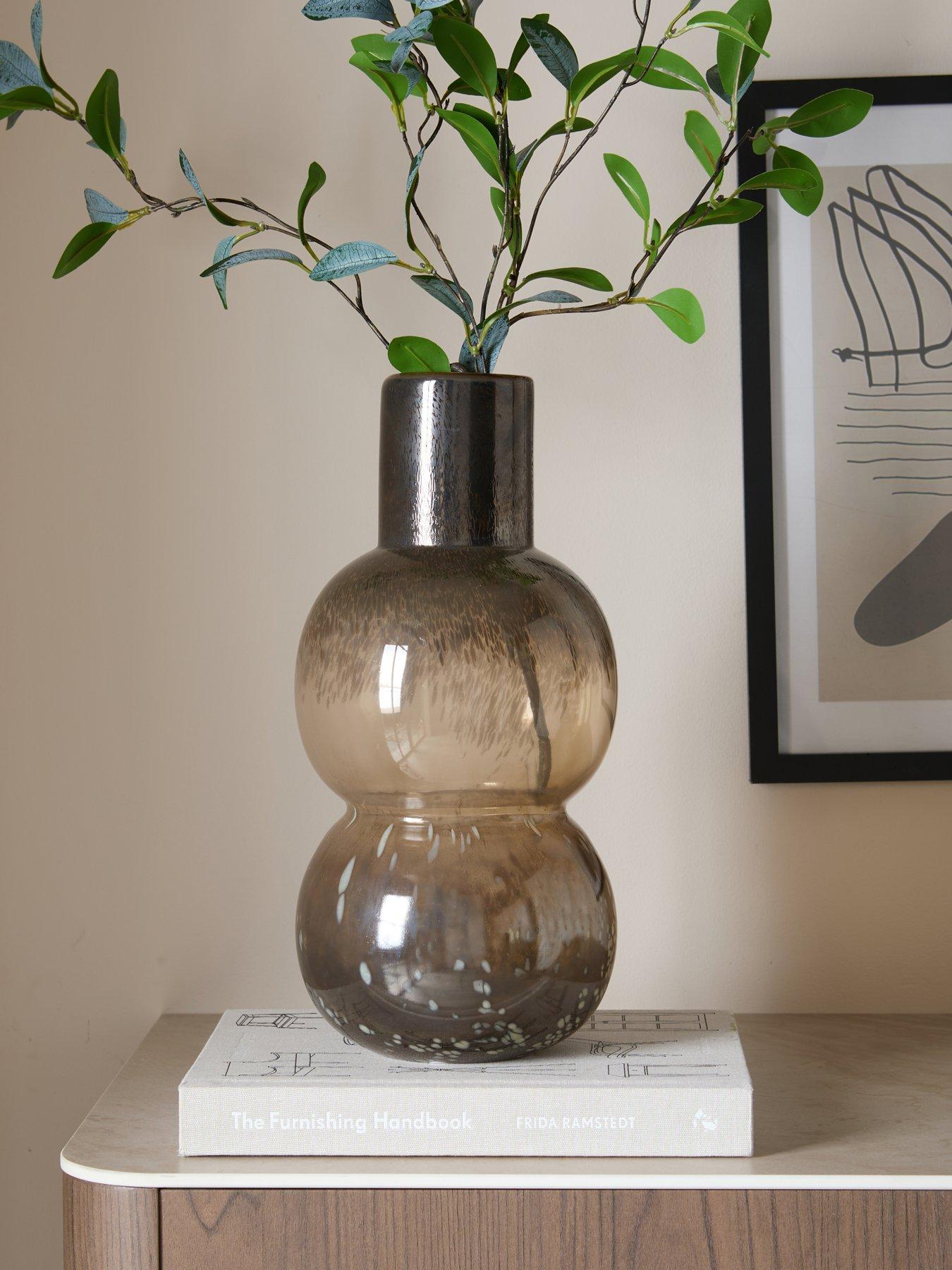 Image 1 of 8 of The Very Collection Reactive&nbsp;Vase - Brown