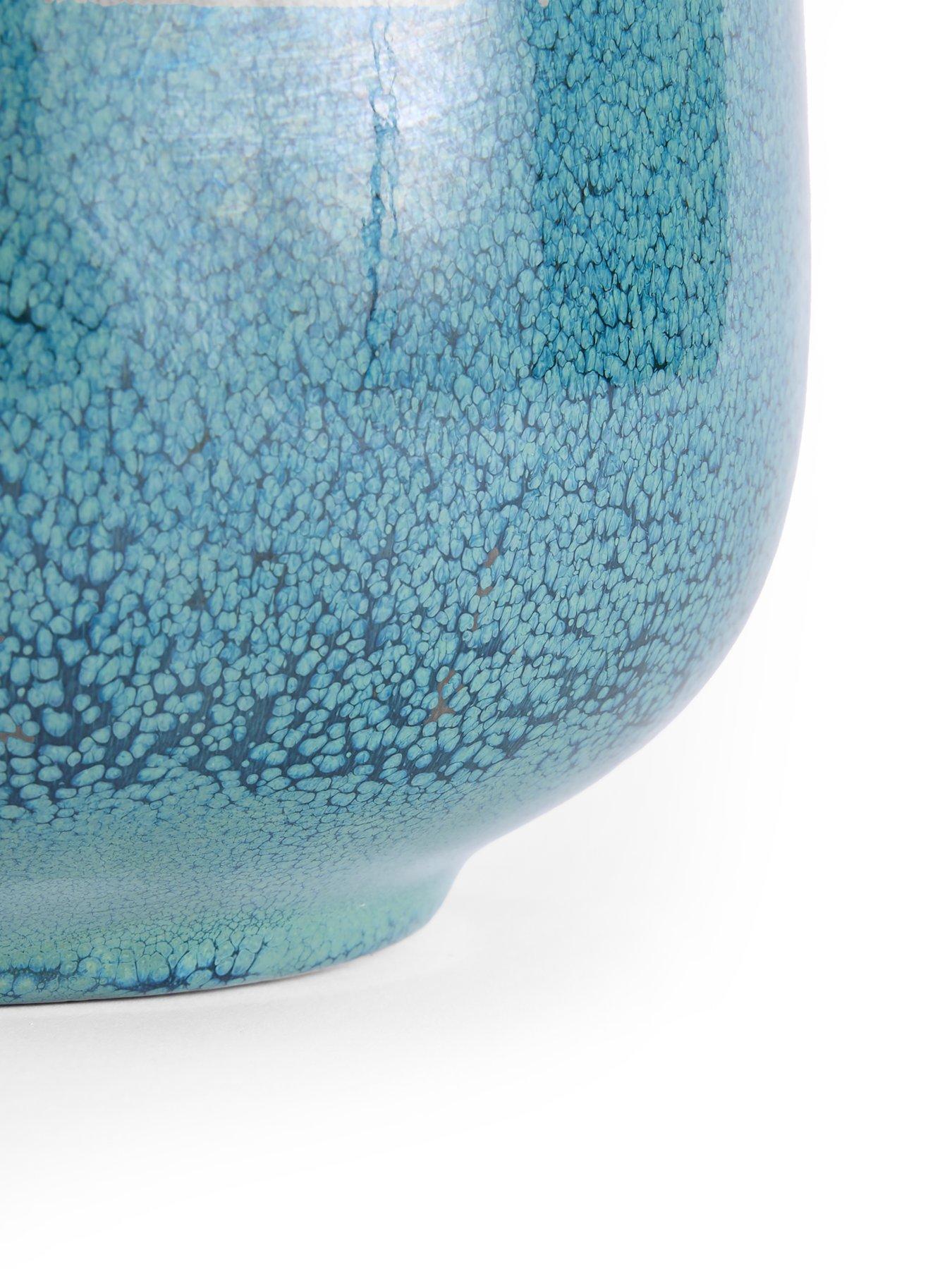 Image 5 of 6 of The Very Collection Reactive Glaze Vase - Blue