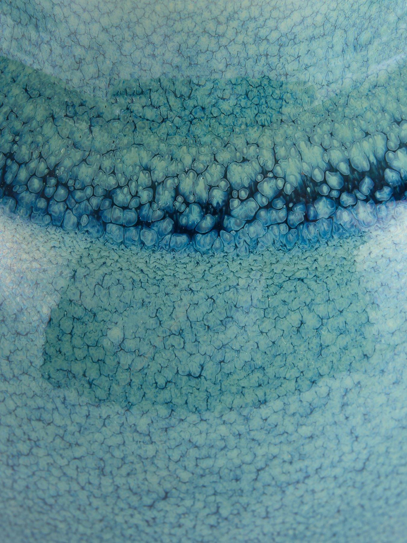 Image 6 of 6 of The Very Collection Reactive Glaze Vase - Blue