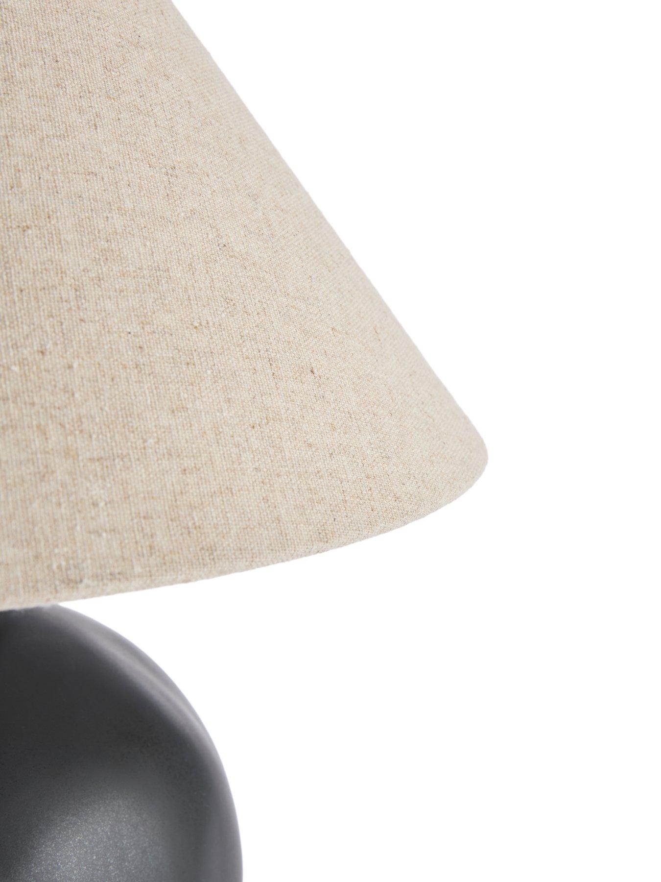 Image 6 of 8 of Michelle Keegan Home Black Worn Ceramic Table Lamp