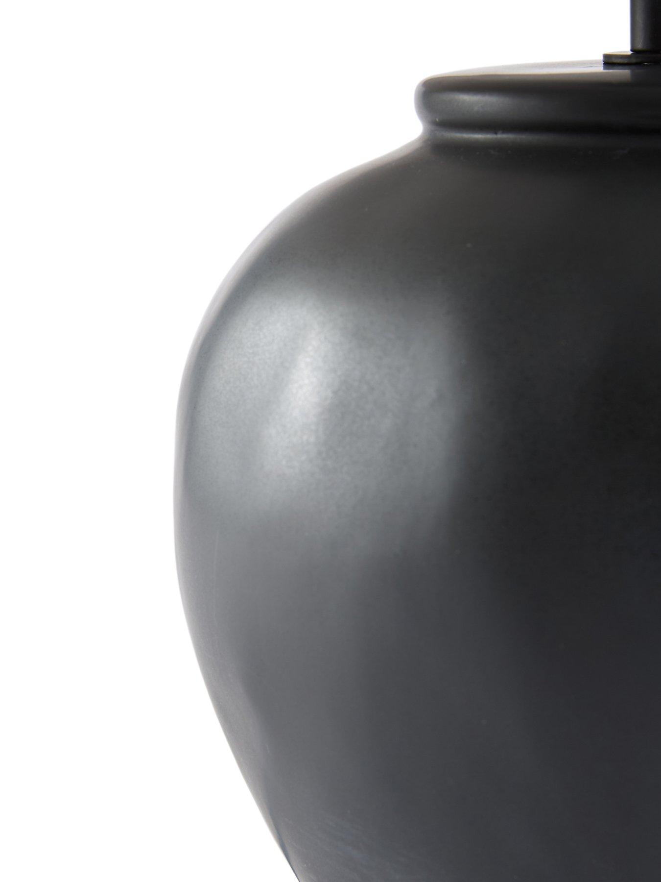 Image 7 of 8 of Michelle Keegan Home Black Worn Ceramic Table Lamp