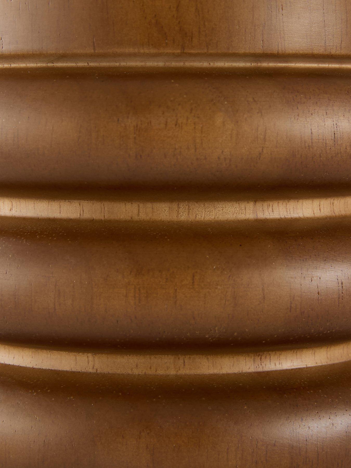 Image 7 of 8 of The Very Collection Small Wooden Stacked Table Lamp