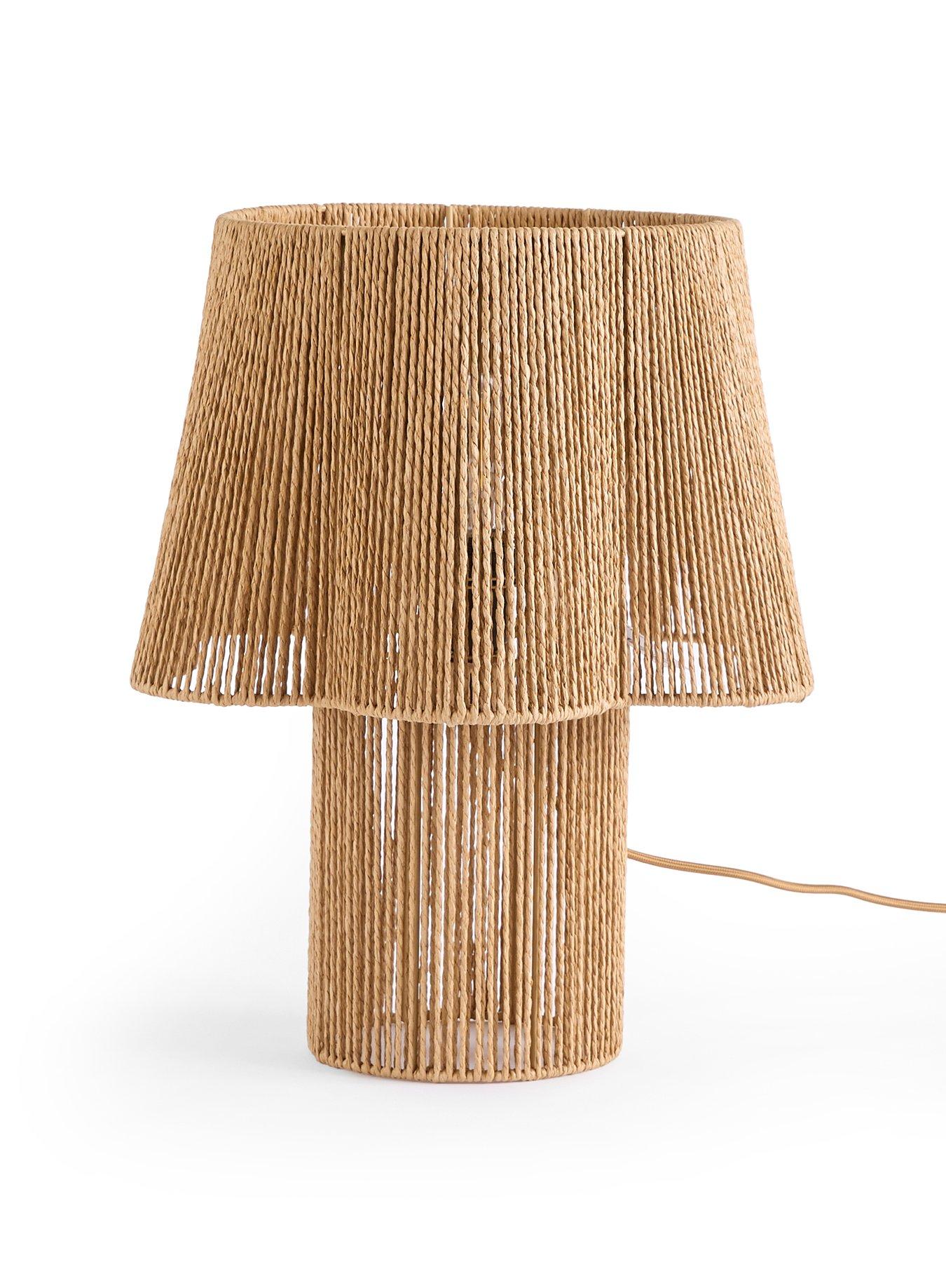 Image 2 of 8 of The Very Collection String Table Lamp with Fluted Shade