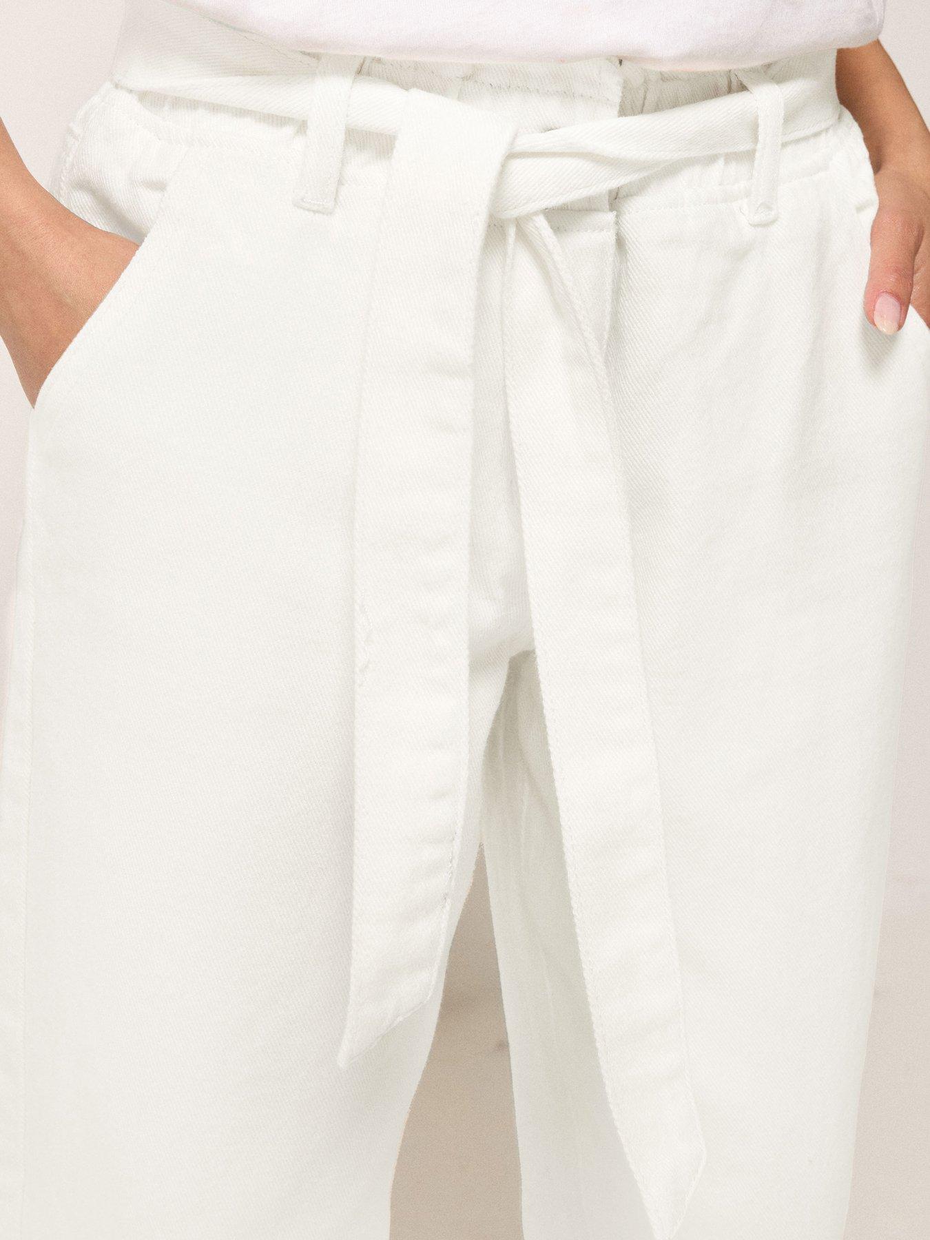 Image 4 of 4 of PixieGirl Petite Belt Paperbag Barrel Jeans