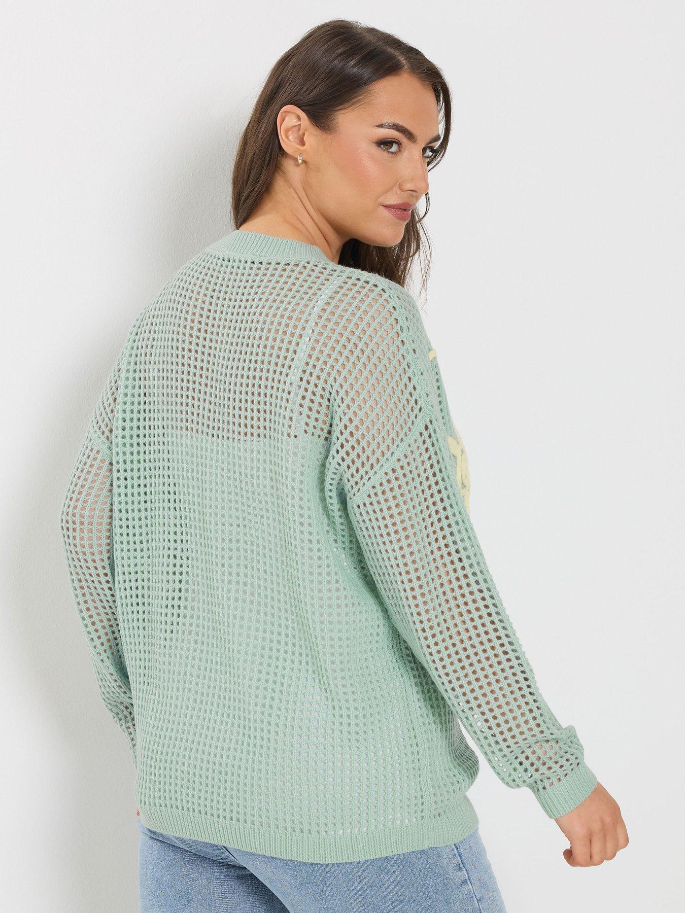 Image 2 of 5 of Yours Curve Cornelle Floral Jumper - Blue