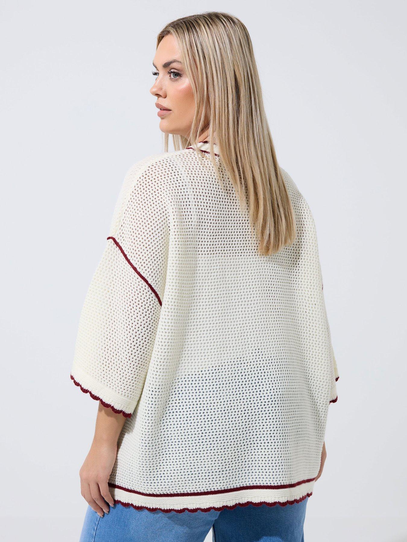 Image 2 of 5 of Yours Curve Downtown Sport Top - White