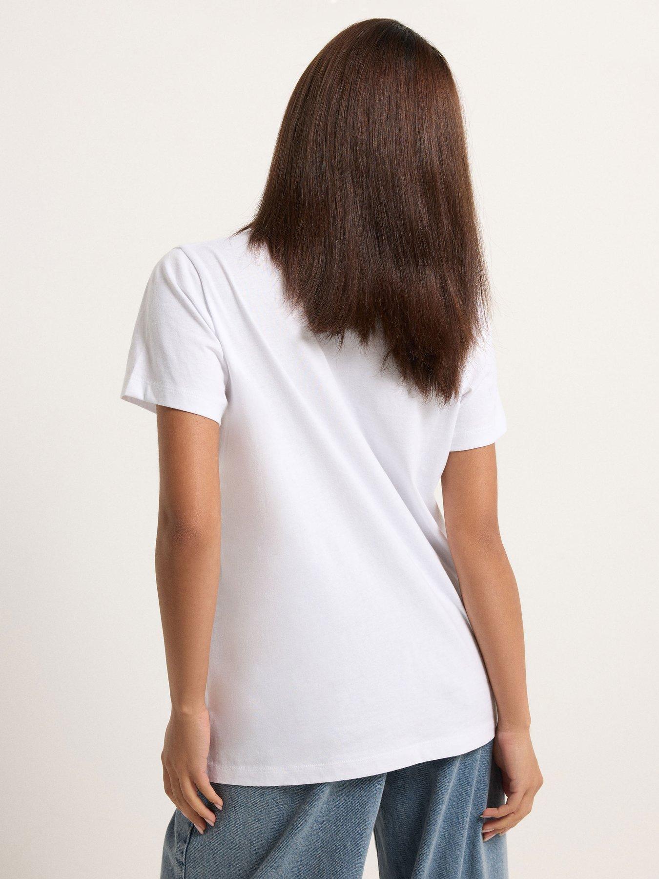 Image 2 of 4 of PixieGirl Petite Flower Hem T-shirt