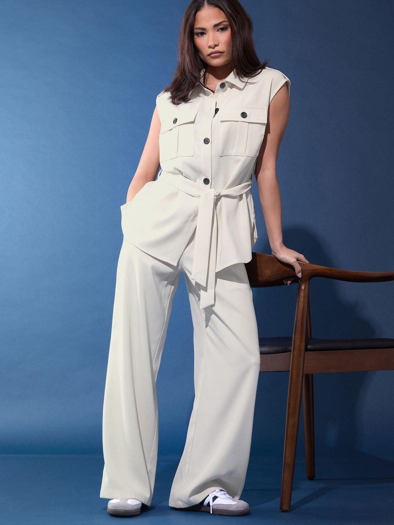 PixieGirl Petite Formal Wide Leg Trousers