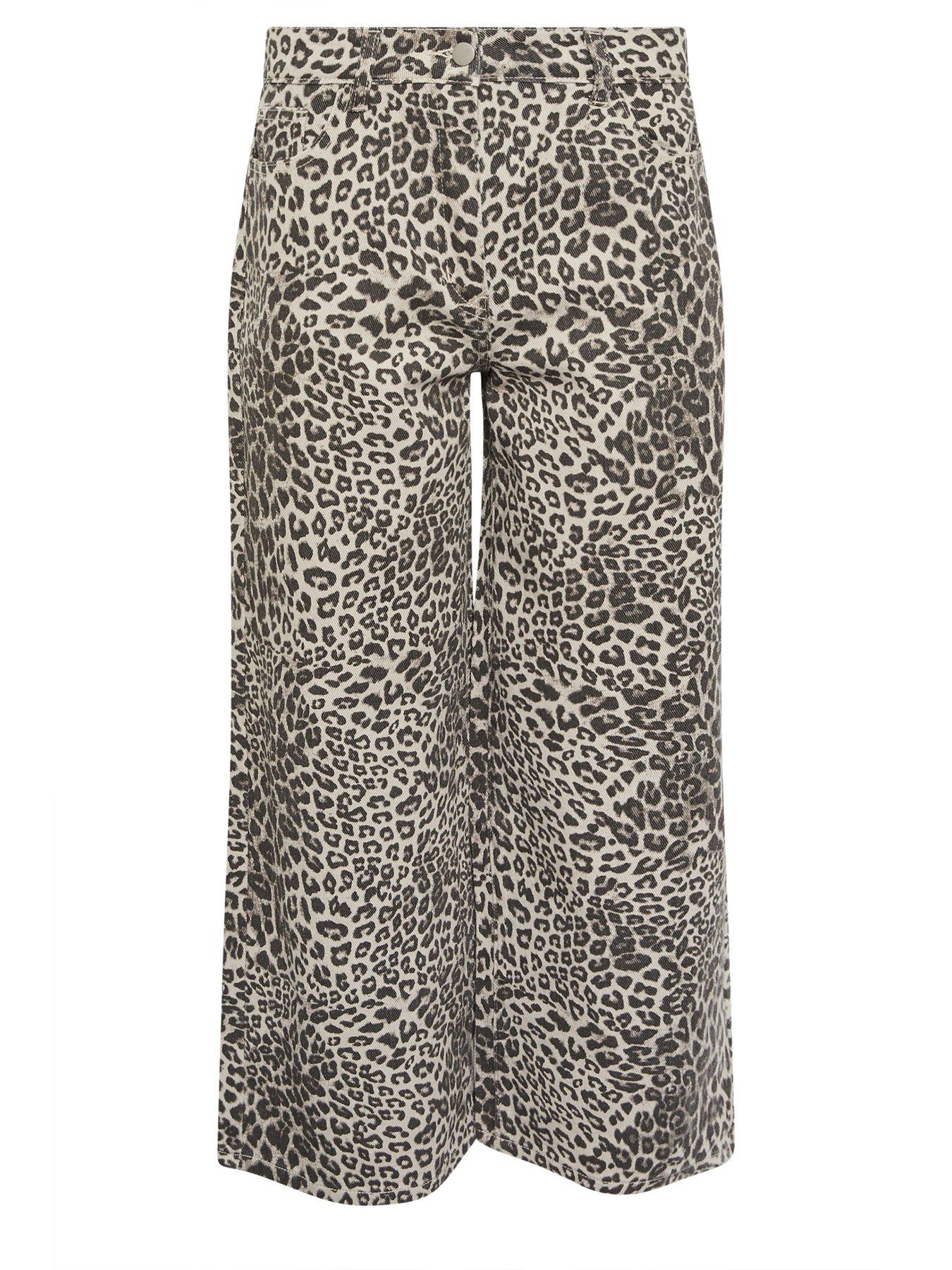 Image 6 of 6 of PixieGirl Petite Animal Wide Leg Jeans