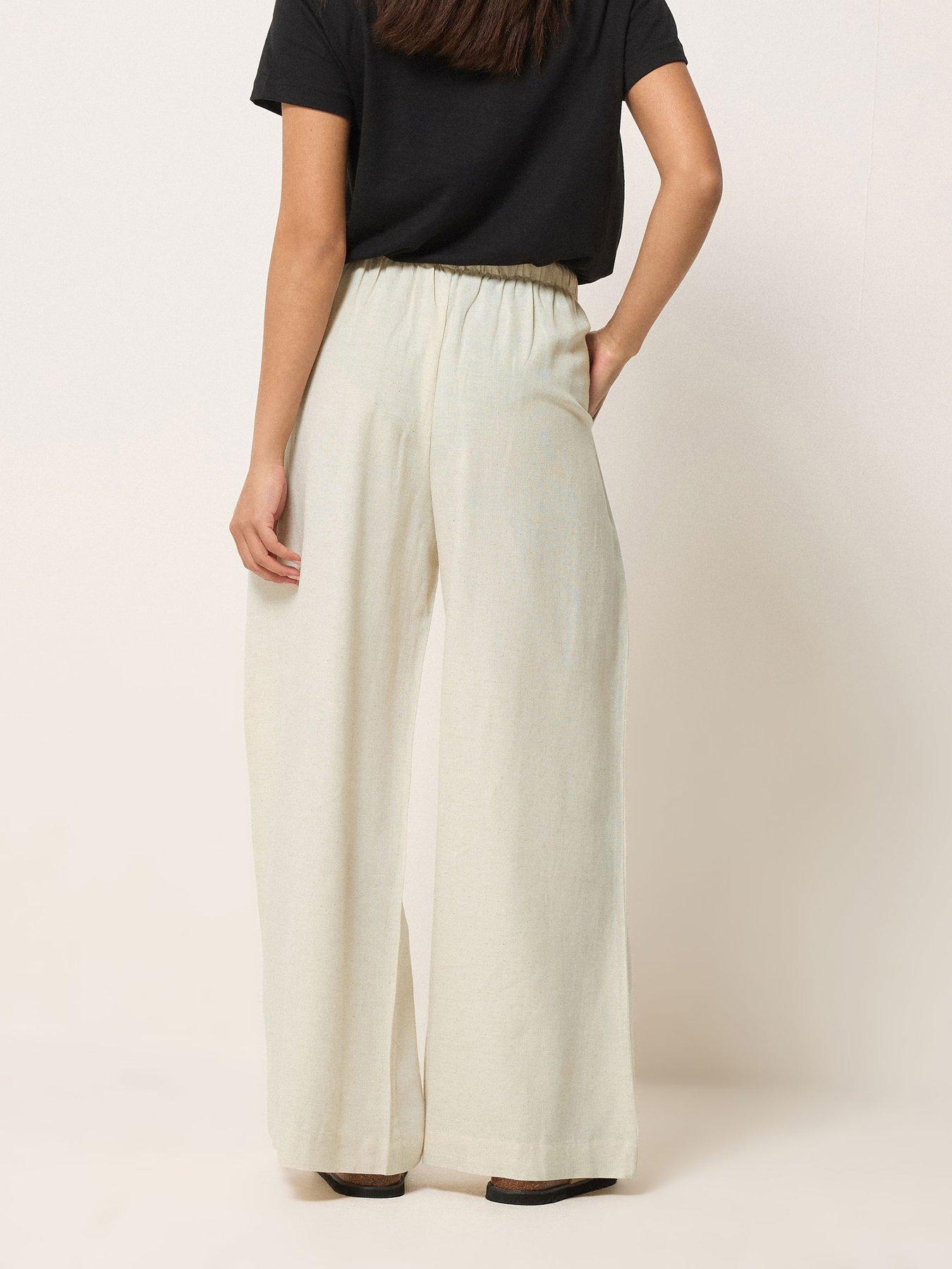Image 2 of 5 of PixieGirl Petite Bead Drawstring Wide Leg Trousers