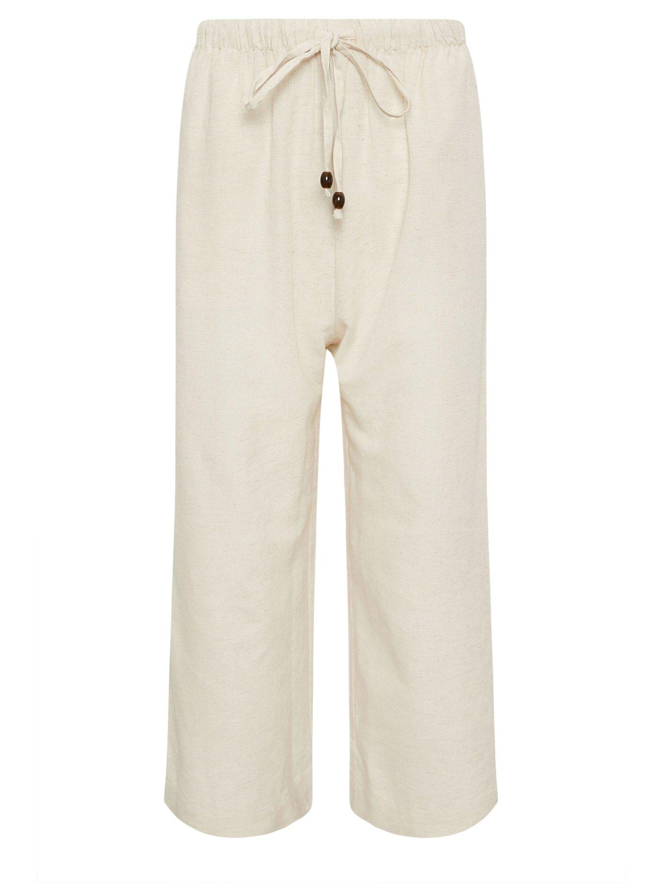 Image 5 of 5 of PixieGirl Petite Bead Drawstring Wide Leg Trousers