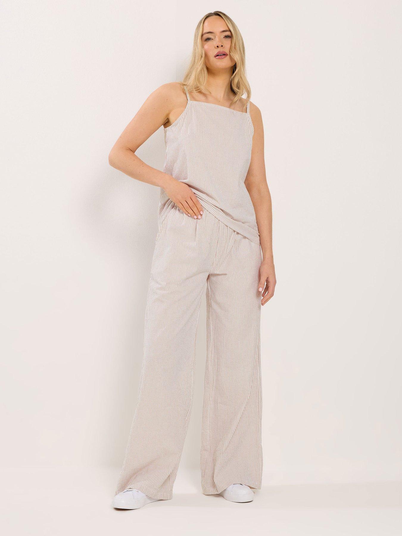 Image 3 of 4 of Long Tall Sally Stripe Vest - Cream
