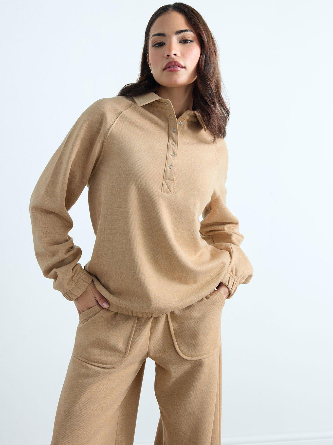 PixieGirl Petite Collar Sweatshirt - Cream
