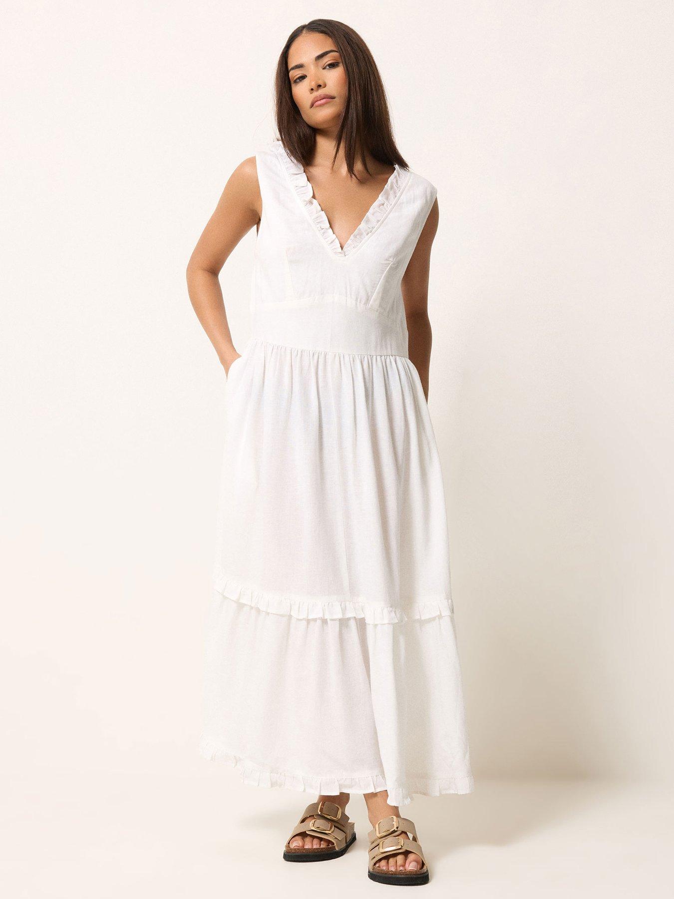 PixieGirl Petite Tie Back Tiered Dress