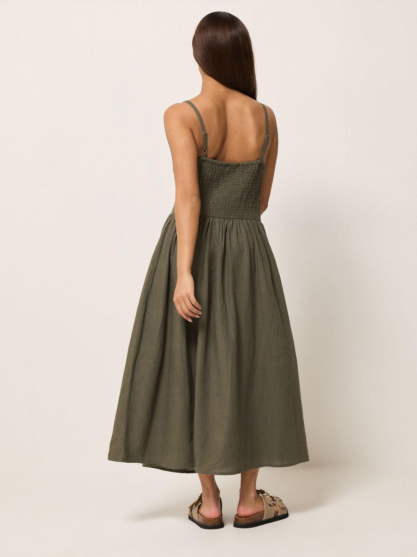 Image 2 of 5 of PixieGirl Petite Strappy Midi Dresss