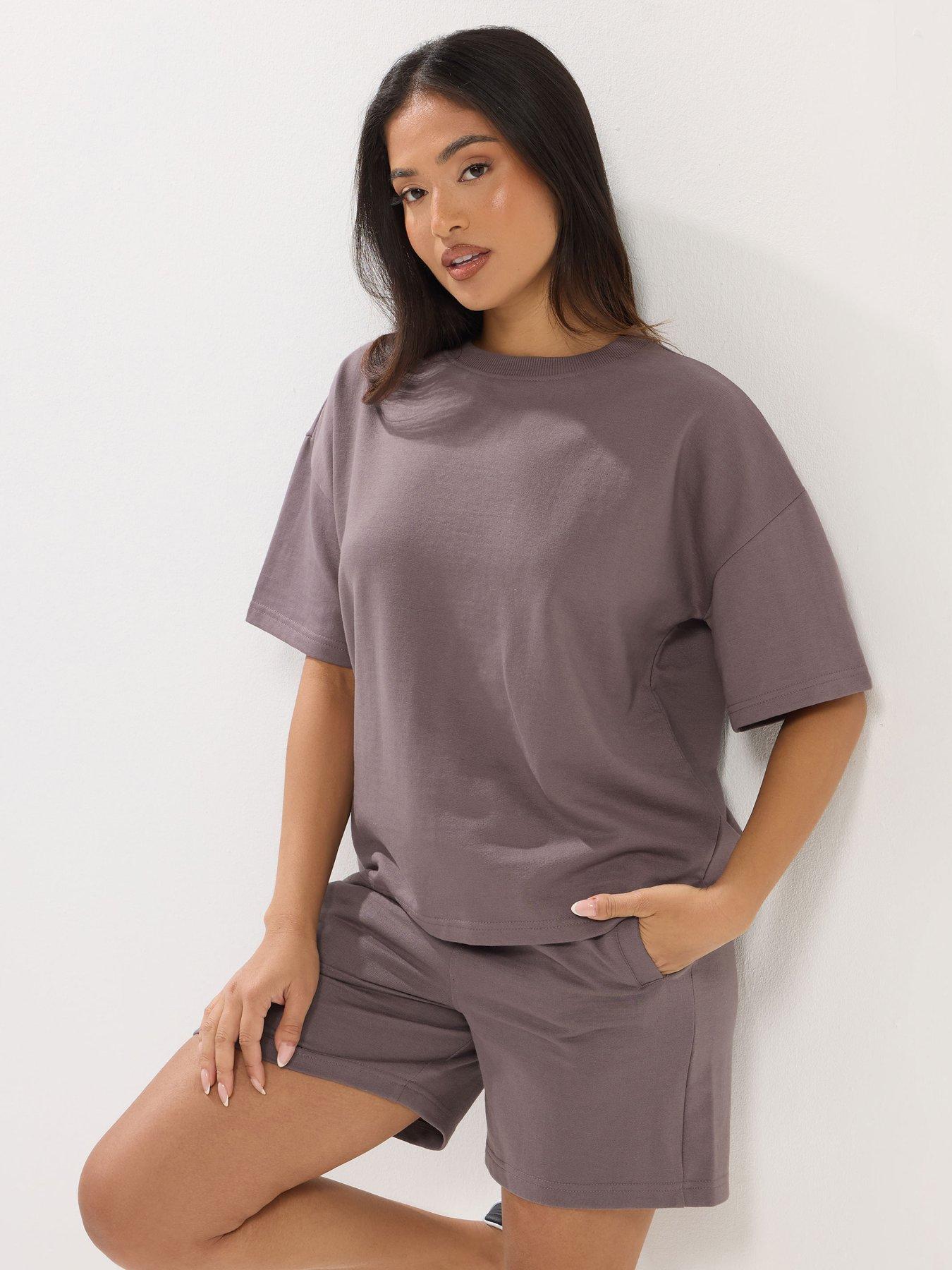 PixieGirl Petite Sweat Short Set - Purple