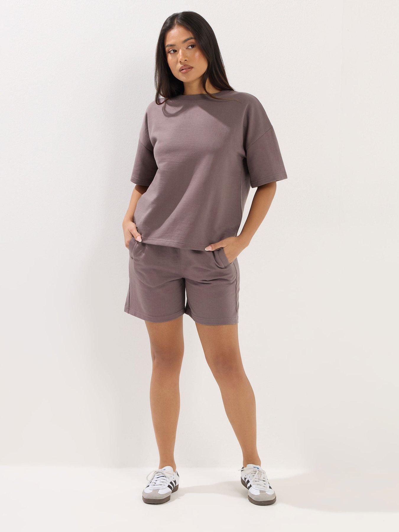 Image 3 of 5 of PixieGirl Petite Sweat Short Set - Purple