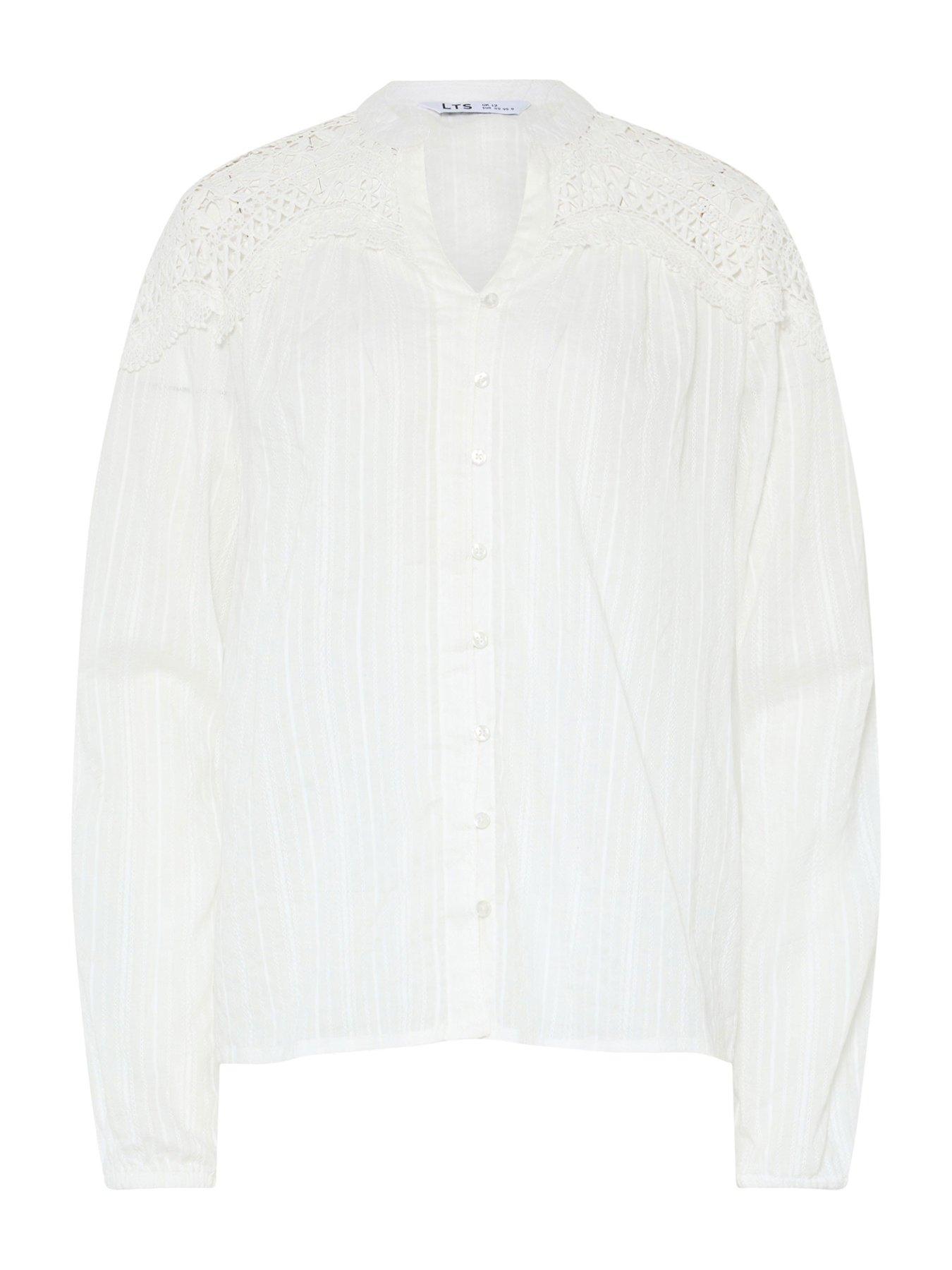 Image 5 of 5 of Long Tall Sally Tall Open Lace Button Through Top