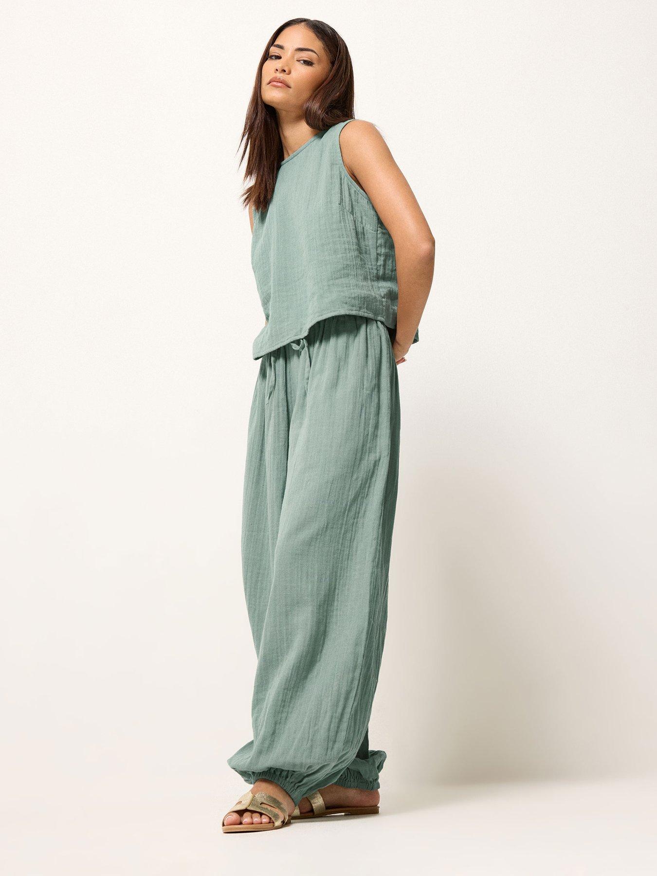 Image 3 of 5 of PixieGirl Petite Cheesecloth Button Top