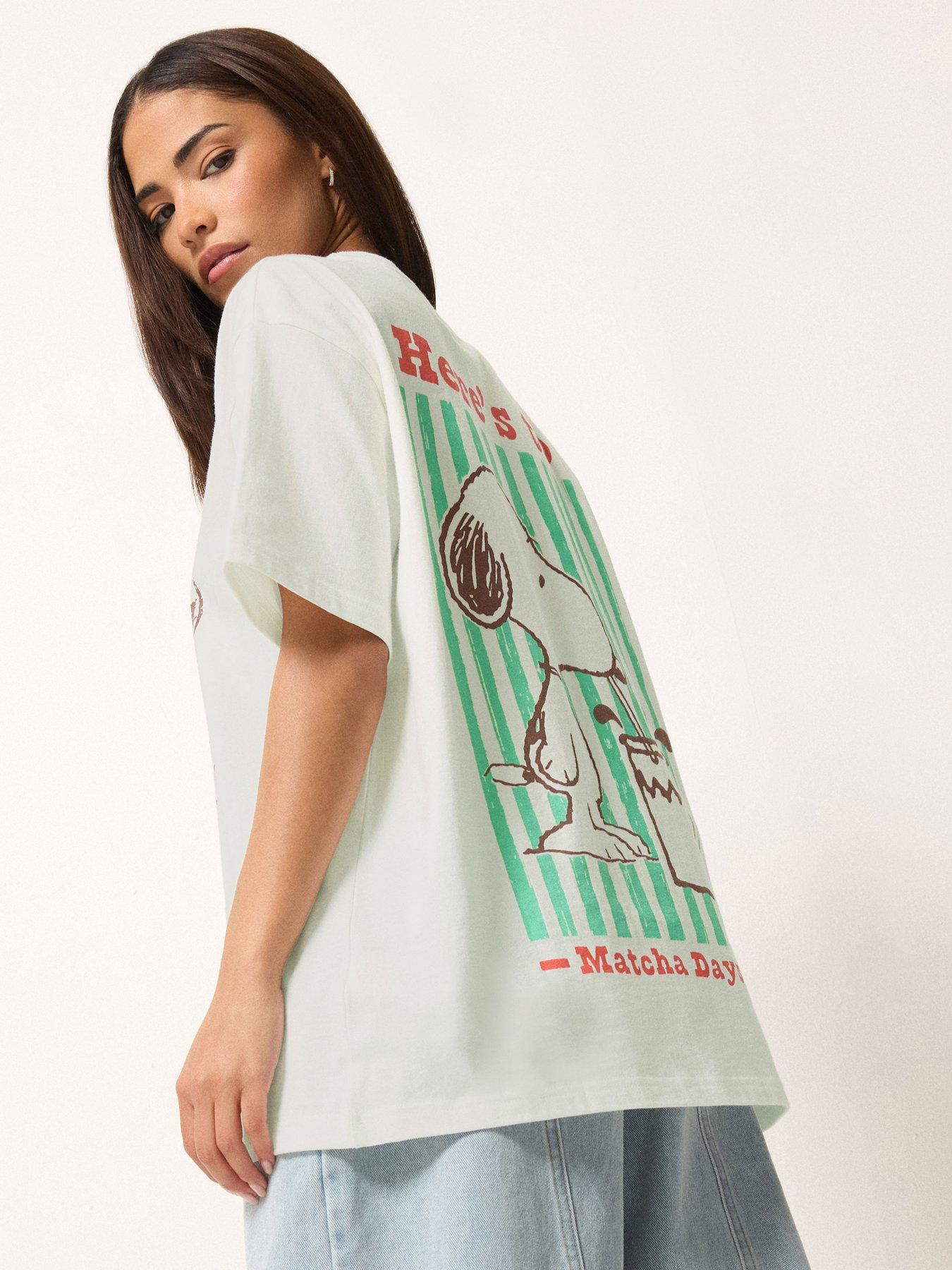 Image 2 of 4 of PixieGirl Petite Snoopy Matcha Days T-shirt