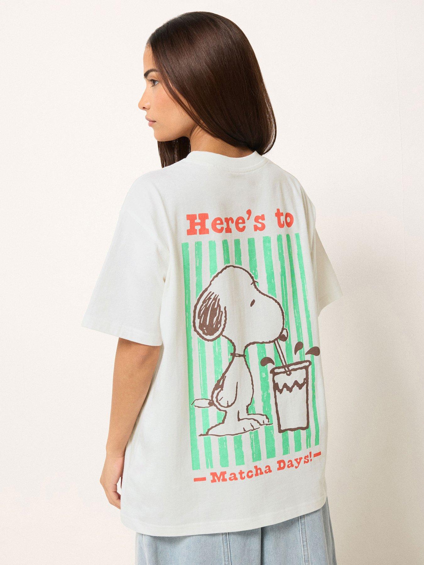 Image 4 of 4 of PixieGirl Petite Snoopy Matcha Days T-shirt