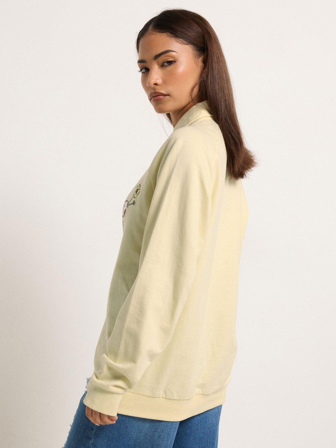 Image 2 of 4 of PixieGirl Petite Snoopy Buttercup Sweatshirt - Yellow