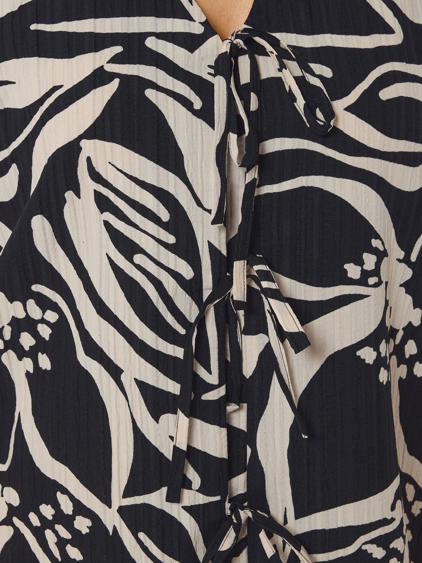 Image 4 of 5 of Yours Curve Tie Front Vest