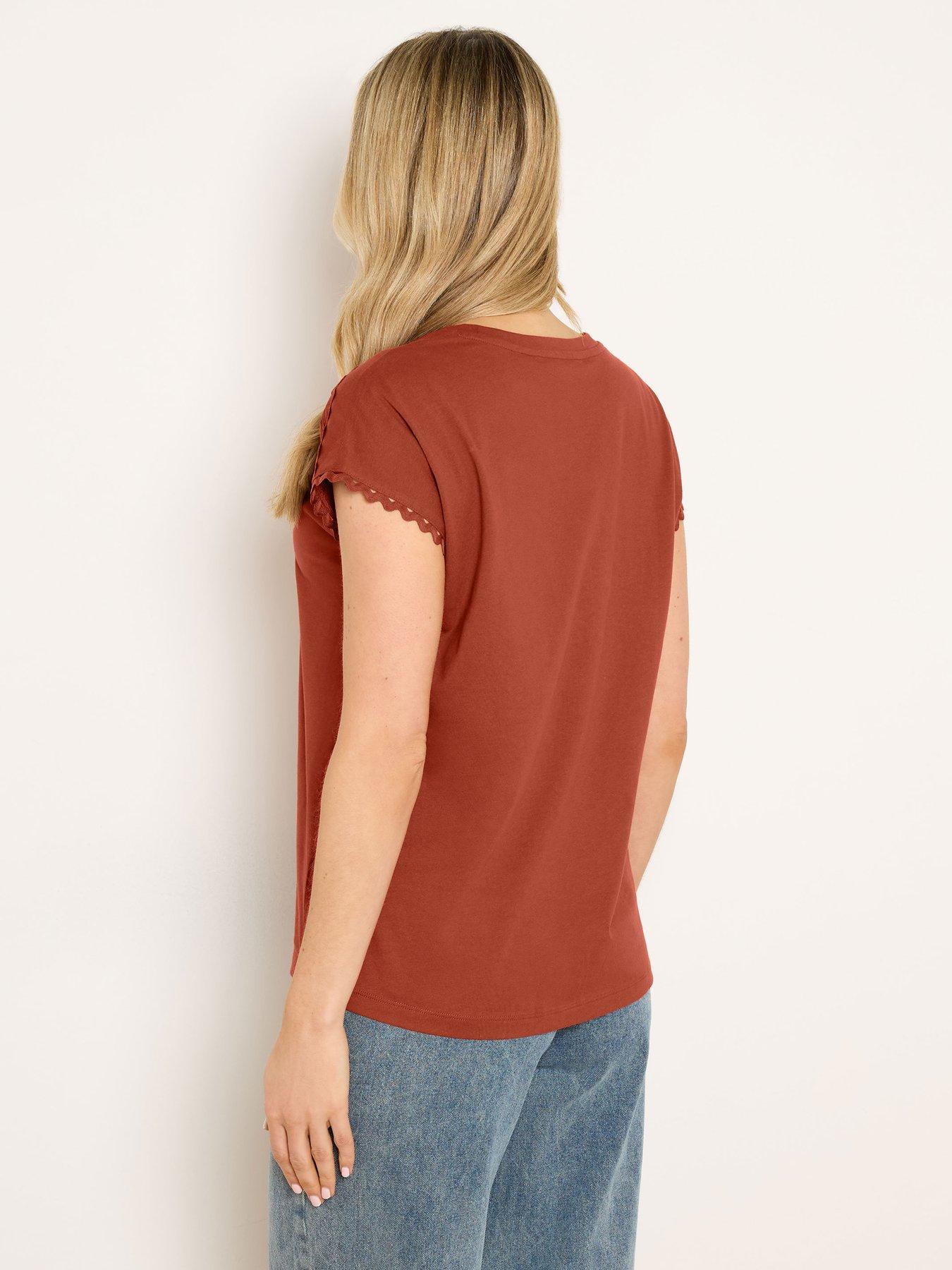 Image 2 of 4 of Long Tall Sally Tall Ric Tac T-Shirt - Brown