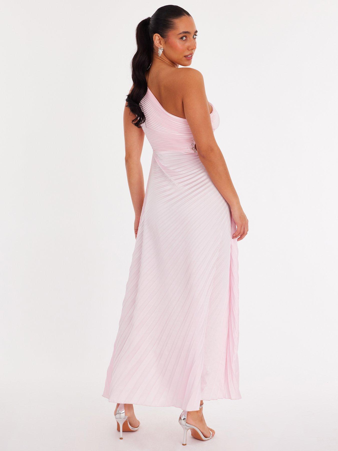 white christmas dresses Josephine Embellished Cut-Out Asymmetric Midaxi Dress in Black main image 1