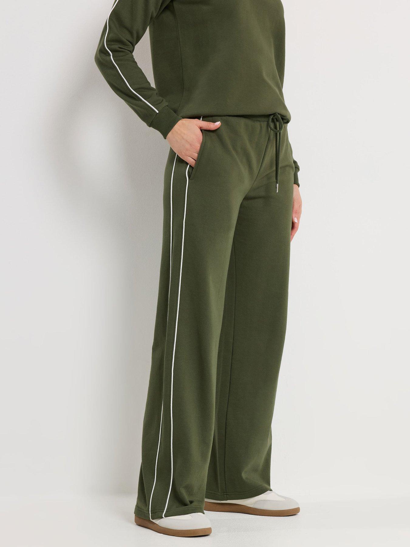 Long Tall Sally Tall Piped Wide Leg Jogger 34"