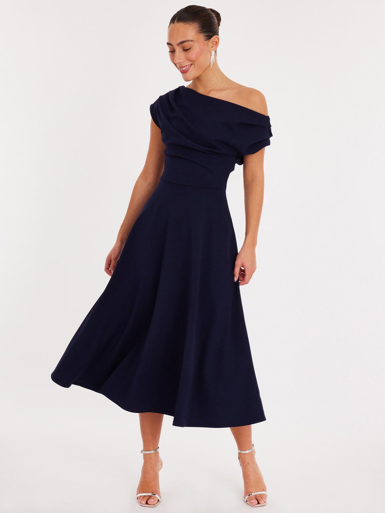one shoulder midaxi dress Landen