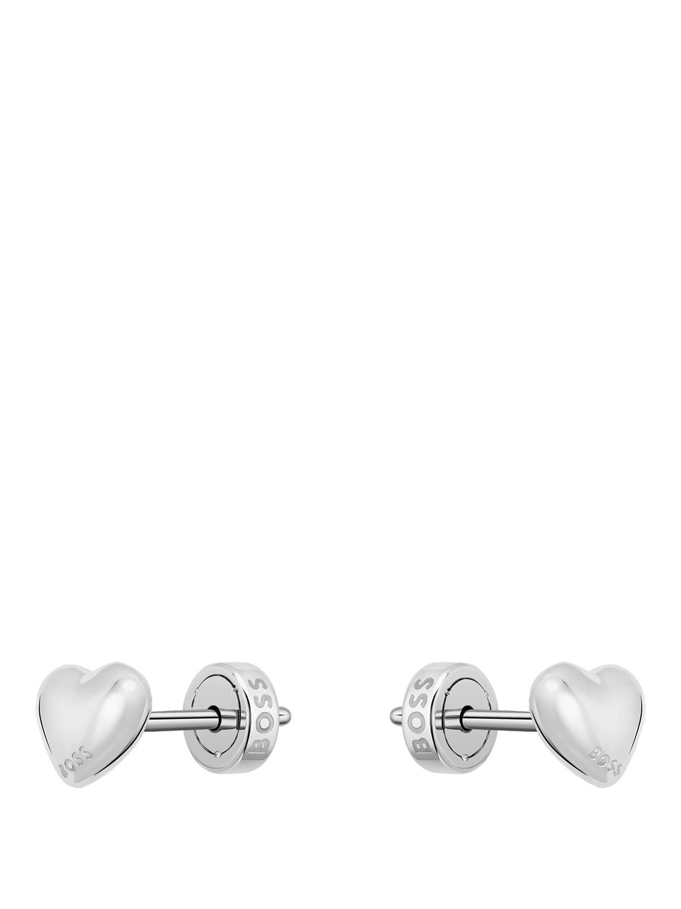 Image 1 of 6 of BOSS Honey Heart Stainless Steel Earrings