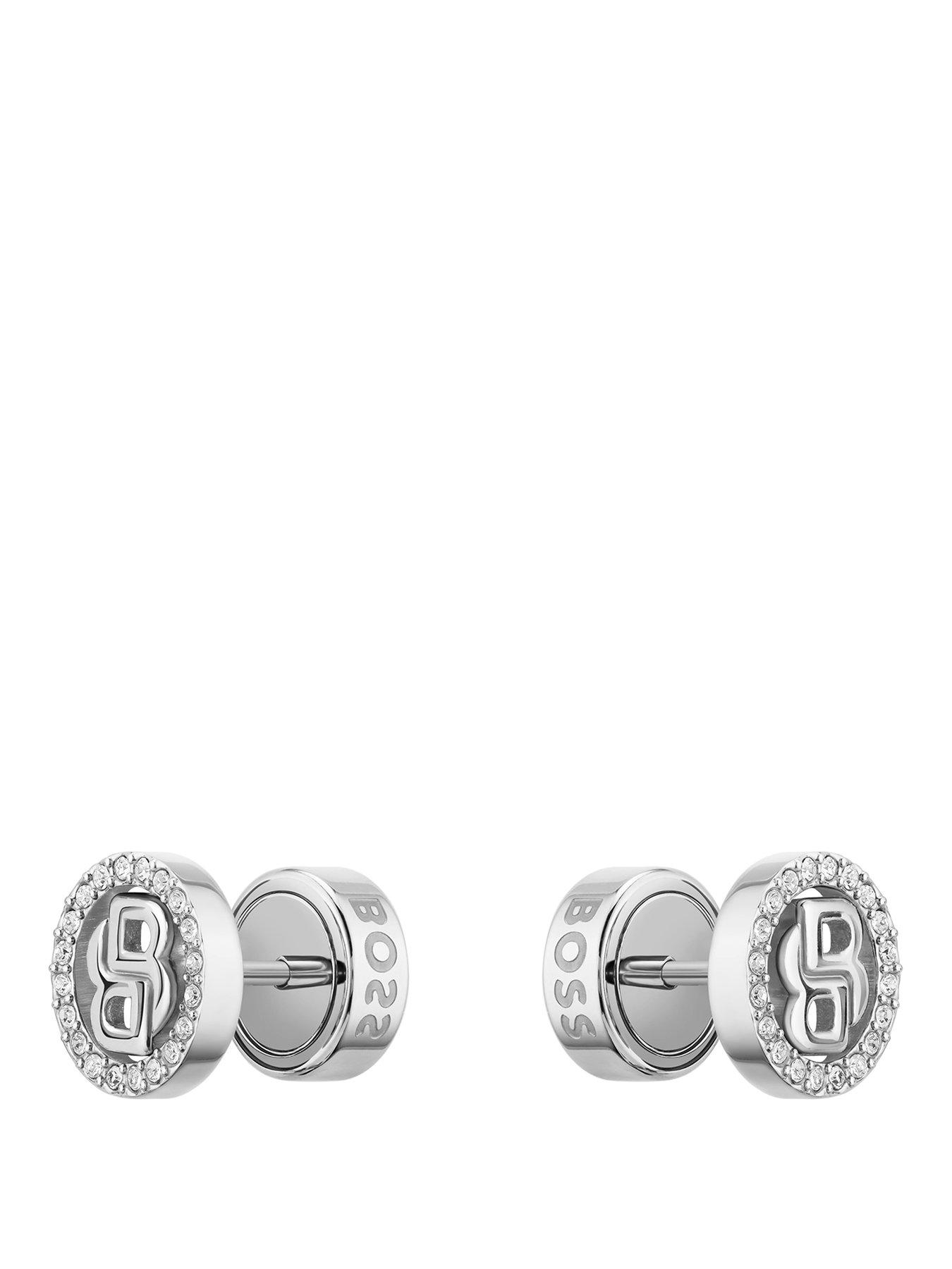 BOSS Double B Divine Stainless Steel Earrings